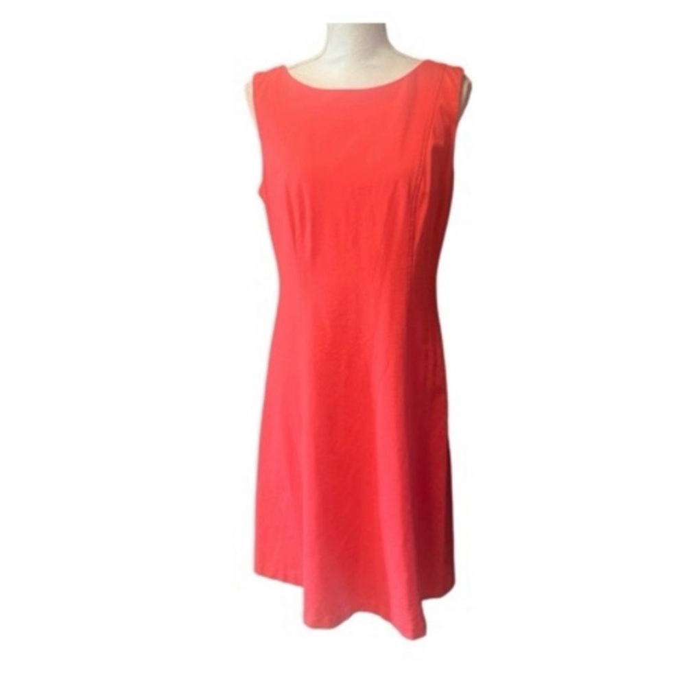 Talbots Coral Ponte Knit Sleeveless‎ Dress NWT